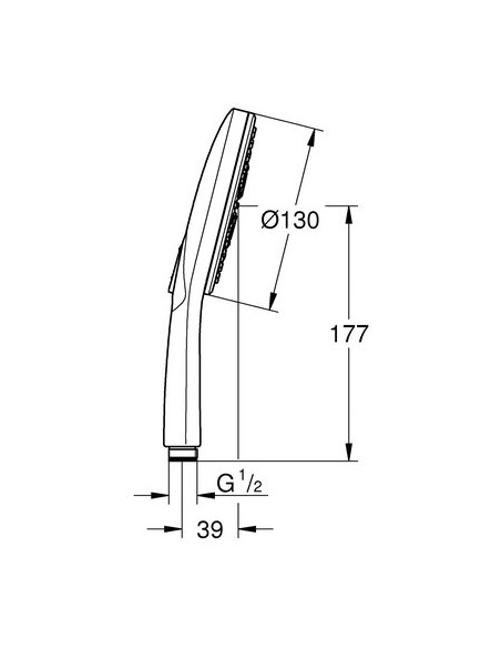 DCHETTE RAINSHO SMARTACT 130 GROHE 26574000