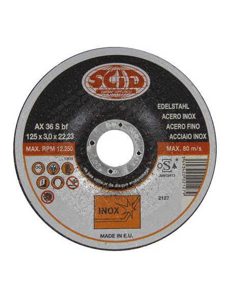 DISQ.TRONC.INOX BLUE 125X2.5 SCID 2127