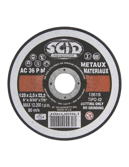 DISQ.TRONC.UNIVERSEL 125X2.5 SCID 1992