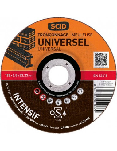 DISQ.TRONC.UNIVERSEL 125X2.5 SCID 1992