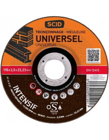DISQ.TRONC.UNIVERSEL 125X2.5 SCID 1992