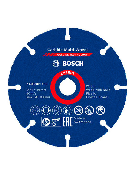 DISQUE EXPERT MULTI WHEEL 76MM BOSCH 2608901196