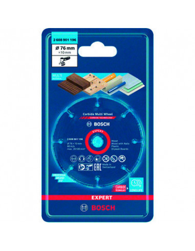 DISQUE EXPERT MULTI WHEEL 76MM BOSCH 2608901196