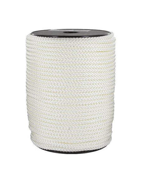 DRISSE NYLON BLANC 6MM (10 pièces)0M CORDERIES TOURNONAISES 37/0913