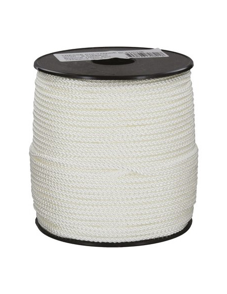 DRISSE NYLON BLANC 6MM (10 pièces)0M CORDERIES TOURNONAISES 37/0913