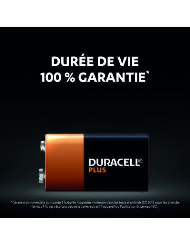 DURACELL PLUS 100% 9V X2 DURACELL 5000394142268