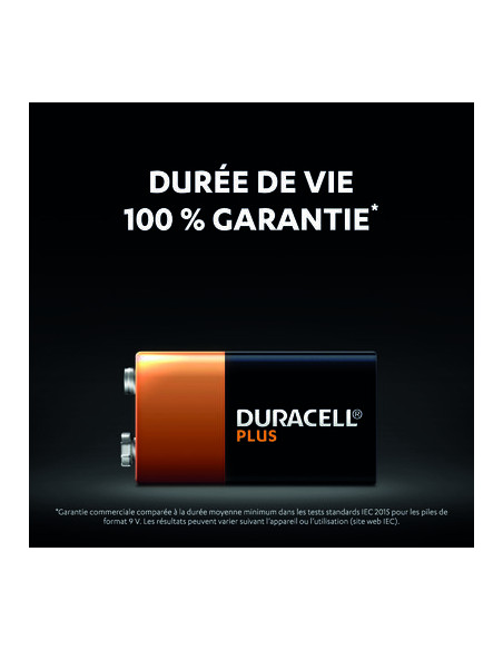 DURACELL PLUS 100% 9V X2 DURACELL 5000394142268