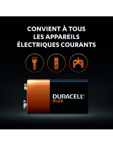 DURACELL PLUS 100% 9V X2 DURACELL 5000394142268