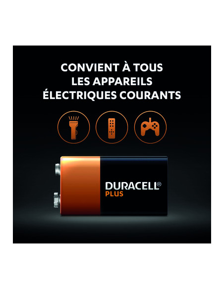 DURACELL PLUS 100% 9V X2 DURACELL 5000394142268