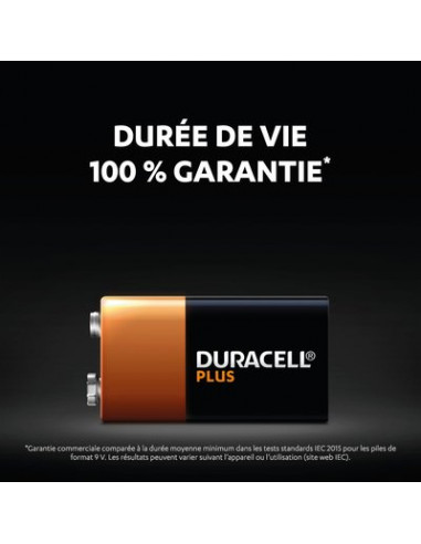 DURACELL PLUS 100% 9V X2 DURACELL 5000394142268