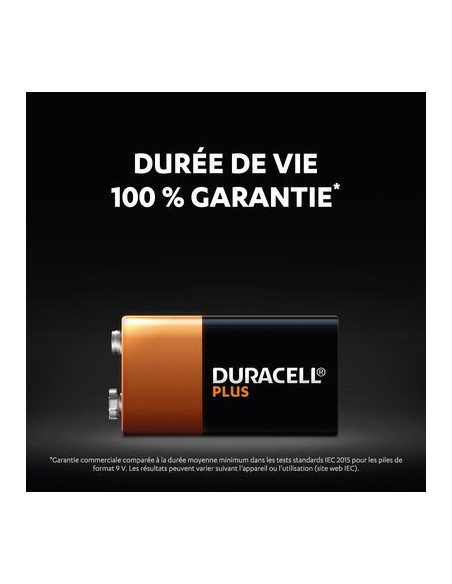 DURACELL PLUS 100% 9V X2 DURACELL 5000394142268