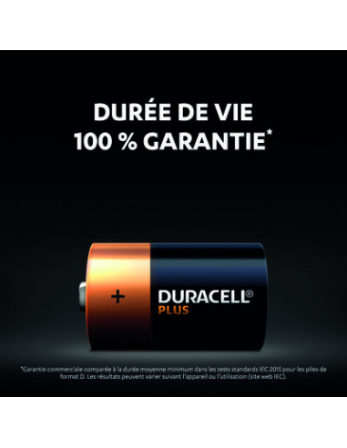 DURACELL PLUS 100% D X2 DURACELL 5000394141988
