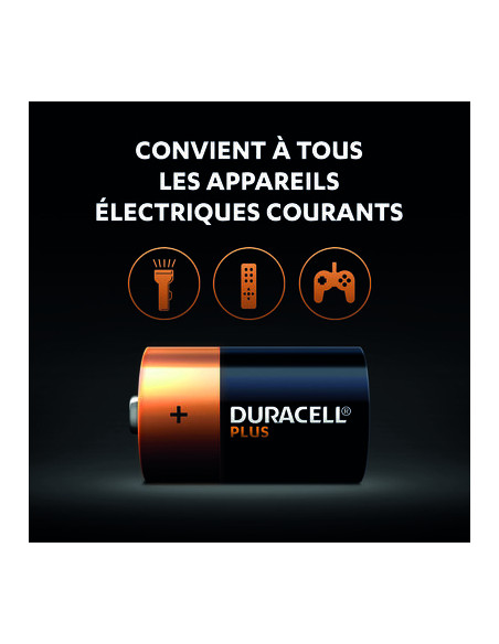 DURACELL PLUS 100% D X2 DURACELL 5000394141988