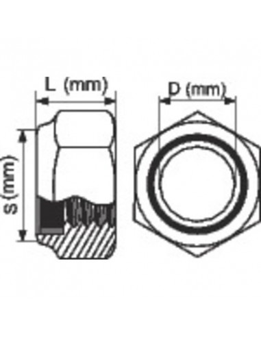 ECROU INDESS. ZING D6 /200 VISWOOD 9856