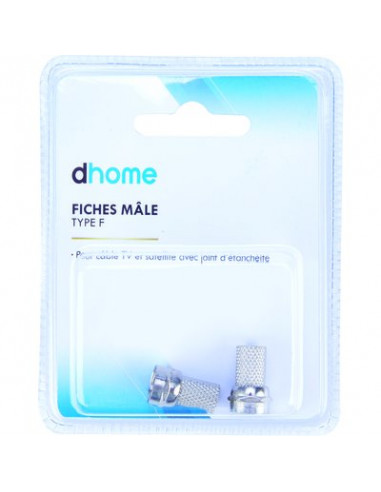 FICHE F AVEC JOINT ETANCH. X2 DHOME HTC-1442 (2 PIECES)