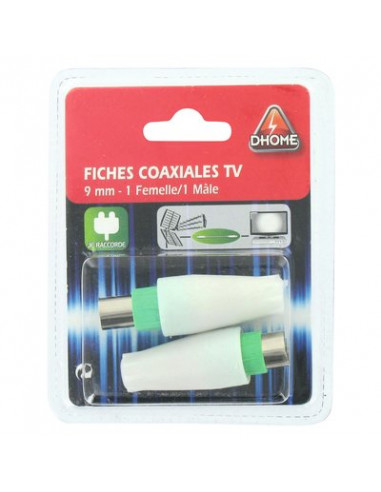 FICHES COAX DROITE D9 F/M DHOME HTC3311+HTC3310