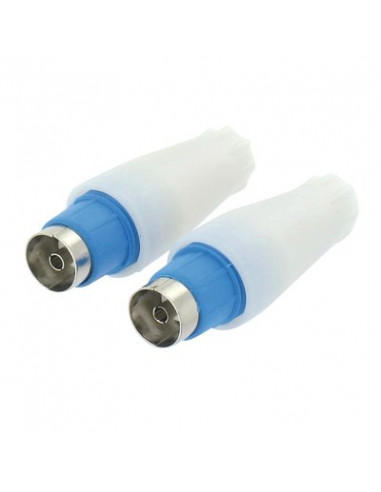 FICHES COAX DROITE D9,52 F/F DHOME 2 X HTC-1357