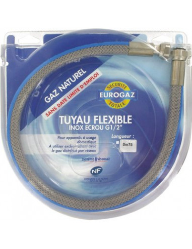 FLEXIBLE GAZ NAT ILLIMIT 0,75M EUROGAZ 21212075