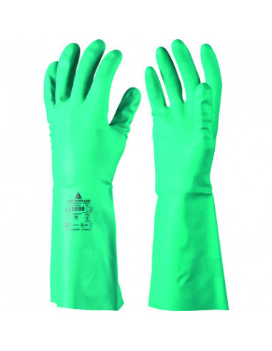 GANT NITRILE VERT 33 CM 7/8 DELTA PLUS VE802VE07