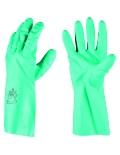 Gant de protection en nitrile floqué coton Taille 9 DELTA PLUS VE802VE09