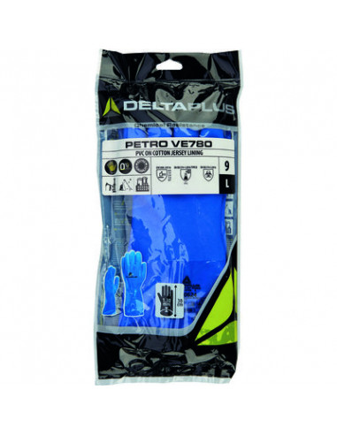 GANT PVC/COTON PETROLIER 10 DELTA PLUS VE780BL10