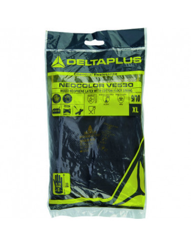 GT NEOPRENE/LATEX 30CM 9(10 pièces) DELTA PLUS VE530BM09