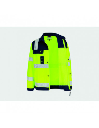 HYDROS PARKA HIGH VIS JN/BL L HEROCK 25MJC1601YENY-L