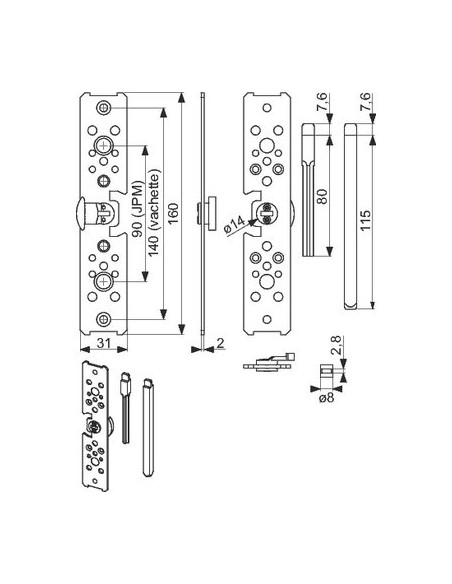 KIT D ADAPTATION MODULES EXEM EXEM F2KITREME1