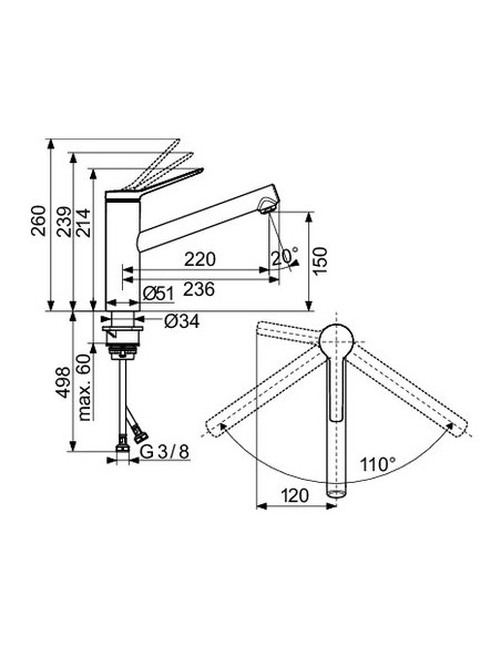 MIT CUISINE ZESIS M33 1J HANSGROHE 74813000
