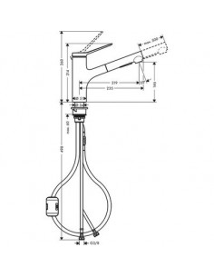MIT CUISINE ZESIS M33 2J EXT HANSGROHE 74800000 2