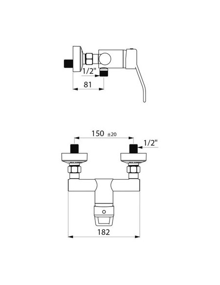 MIT DOUCHE SECURITHERM DELABIE 2739EP