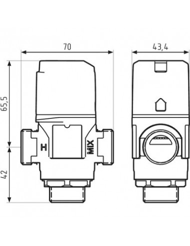 MIT THERMOS CORPS DN15RAC M3/4 EUROJAUGE 78246