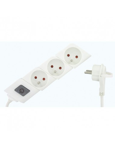 MULTIPRISE 3X16A FICHE PLATE DHOME KF-FB-03KT(WITH FLAT PLUG)