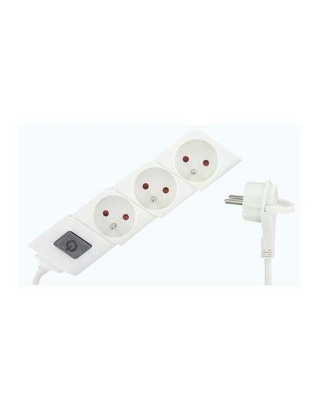 MULTIPRISE 3X16A FICHE PLATE DHOME KF-FB-03KT(WITH FLAT PLUG)