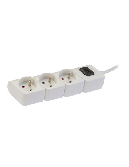 MULTIPRISE 3X16A FICHE PLATE DHOME KF-FB-03KT(WITH FLAT PLUG)