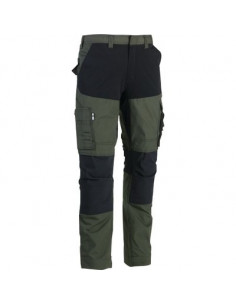 PANTALON HECTOR KAKI/NOIR T44 HEROCK 23MTR1803DK-44