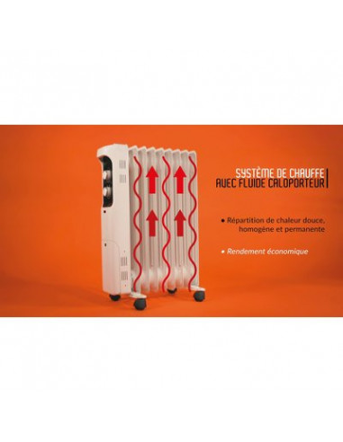 RADIATEUR HUILE 1500W VARMA CY51BB-7 1 500 W