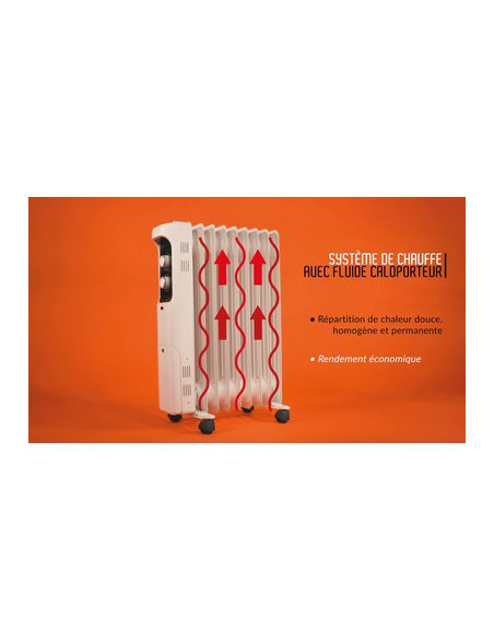 RADIATEUR HUILE 1500W VARMA CY51BB-7 1 500 W