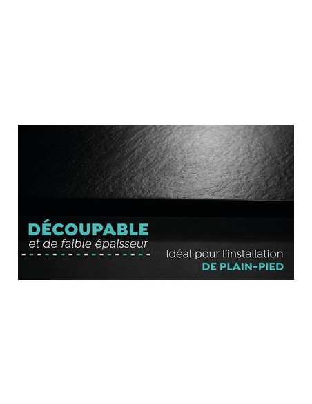 RECEVEUR NOIR 90X90 GAÏA ODYSSEA GT-9090S-BLACK