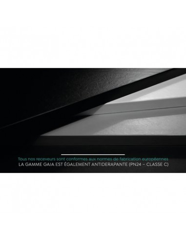 RECEVEUR NOIR 90X90 GAÏA ODYSSEA GT-9090S-BLACK