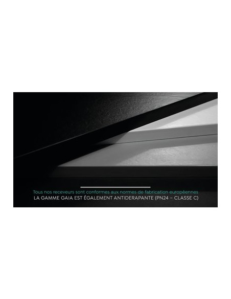RECEVEUR NOIR 90X90 GAÏA ODYSSEA GT-9090S-BLACK