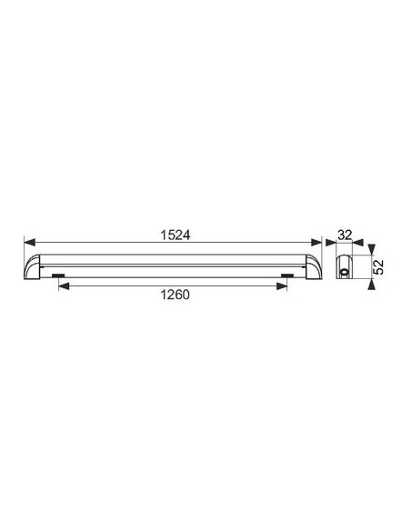 REGLETTE LED IP20 3200LM DHOME FL7130S