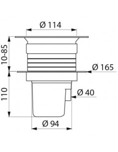 SIPHON SOL SOUPLE 150 X 150 DELABIE 683002 2