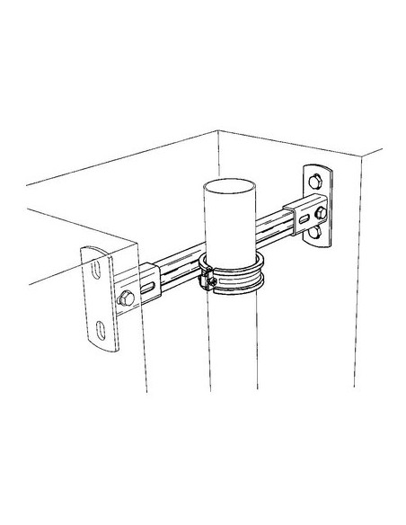 SUPPORT DE RAIL A 90° VERTICAL FLAMCO 71631