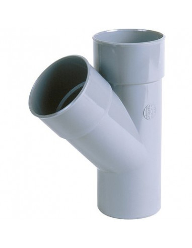 TE CULOTTE PVC 45° FFM 40 NICOLL BH14