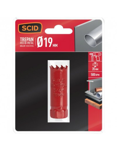 TREPAN HSSBIMETAL 19MM PROF35 SCID 704383