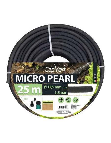 TUYAU MICRO PEARL D12,5 L.25M CAP VERT 95400.30525.02551