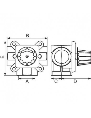 VANNE MAN 3V LAITON F 20X27 THERMADOR VC3V20