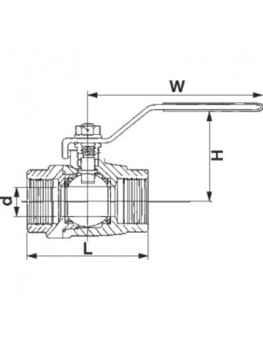 VANNE SPH INOX MONOBL PI 3/8 SFERACO 706003