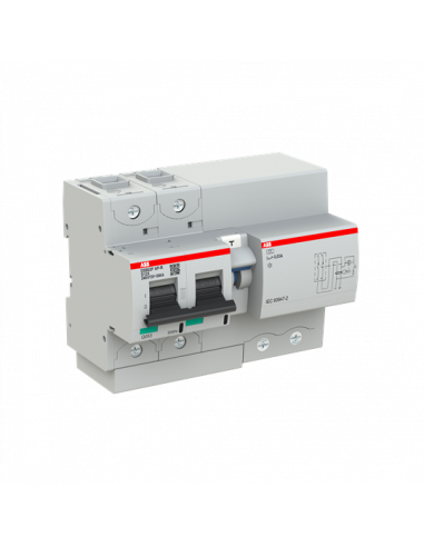 Disjoncteur Différentiel DS800P 2P 125A Cbe D 30mA Type A-APR immunisé 2CCG001340R0001 ABB G151809